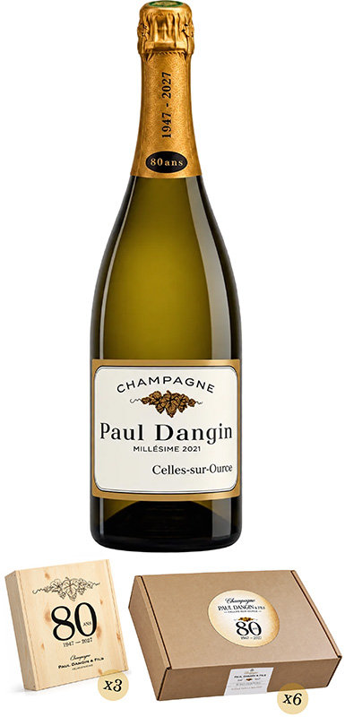 Cuvée Anniversaire - 80 ANS Zéro dosage -  Champagne Paul DANGIN & Fils
